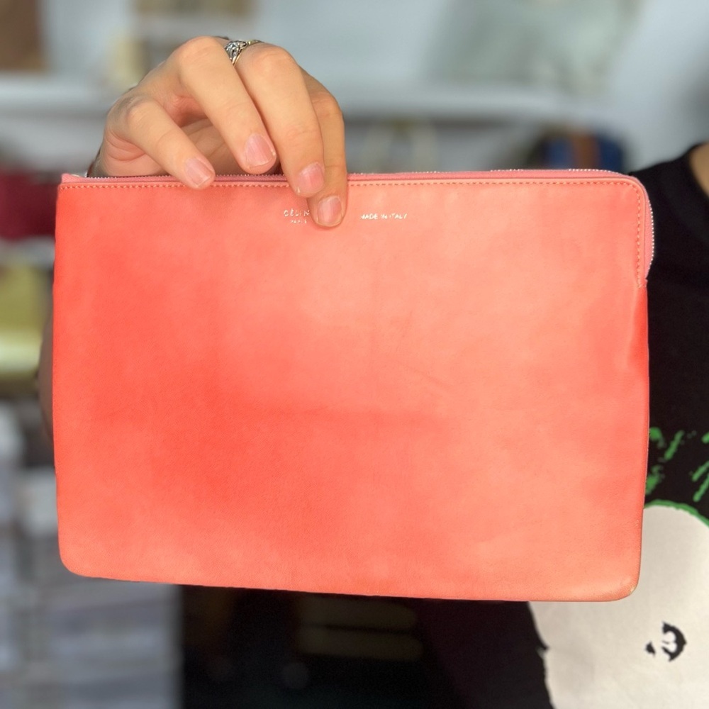 Celine Rare  Leather Pouch